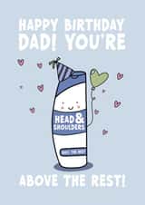 Cute Birthday Card - For Dad - Head and Shoulders created by Forever Blessed