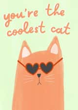 Cute Friendship Card - Coolest Cat created by Grumpy Cats