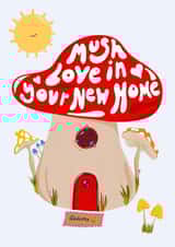 Mush Love in Your New Home, New Home Card, New Homeowner Card, New House Card created by AmySrvc Illustration
