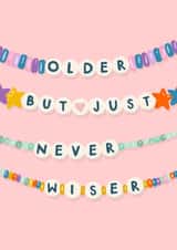 Cute Birthday Card - Taylor Swift - Older But Just Never Wiser created by Soggy Day Studio
