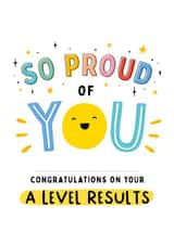 Cute Exams Card - Proud of You - A Level Results created by Macie Dot Doodles
