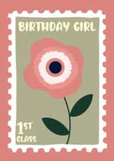 Pretty Birthday Card - For Her - Flower Stamp created by Lots of Love, Hannah 