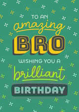 Cute Birthday Card - My Amazing Brother - Bro created by Evie Garnett Designs