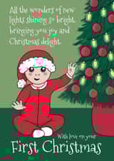 Babies First Christmas Card - Poem created by @Cupsie's Creations