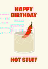 Picante / Spicy Margarita - Happy Birthday Hot Stuff Card created by Isabelle Stansbury