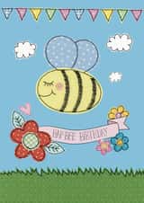 Happy Birthday - Cute Bee Card created by Spells and Spindles