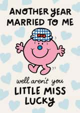 Funny Anniversary Card - Little Miss Lucky - Mr. Men - Wife created by Mr. Men