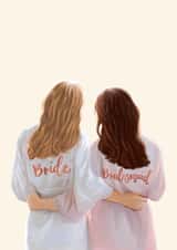 Bridesmaid Bride Wedding Hen Thank You Card created by Becca Doodles Design