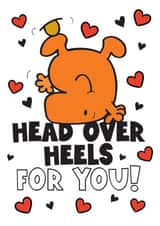 Cute Anniversary Card - Mr. Topsy Turvy - Mr. Men - Head Over Heels created by Mr. Men