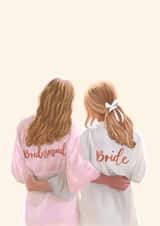 Bridesmaid Bride Hen Wedding Gift Thank You Congratulations created by Becca Doodles Design