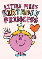 Cute Birthday Card - Little Miss Princess - Mr. Men created by Mr. Men