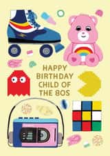 Nostalgic Birthday Card For 80s Child - Child of The 80's Birthday Card created by Stormy Knight