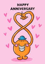 Cute Anniversary Card – Mr. Tickles - Mr Men created by Mr. Men