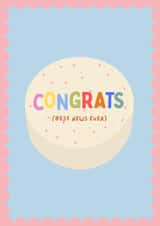 Cute congrats cake card - best news ever! created by thelittleone