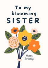 Floral Birthday Card for Sister created by With Love Laxmi