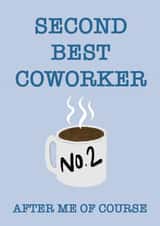 Coworker appreciation card thank you created by Mogs Austin