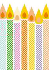 Classic Birthday Card - Birthday Candles created by Dicky Bird