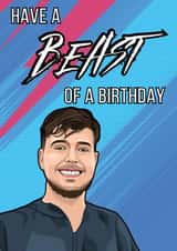 Mr Beast Birthday Card created by P1 Cards