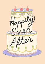 Wedding Vintage-Inspired Cake Happily Ever After Card created by Emma Brooks Creative