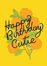 Sweet Happy Birthday Cutie with Clementines Card created by Emma Brooks Creative
