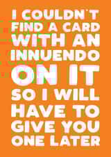 Funny Birthday Card - Innuendo Pun - For Partner - Naughty created by Pickled Prints