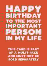 Funny birthday card - for friend - multi-pack created by Pickled Prints