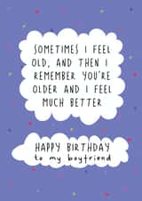 Funny Boyfriend Birthday Card created by @Laura Lonsdale Designs