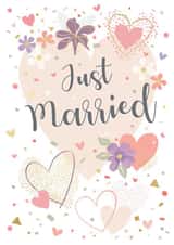 Wedding Card - Happy Couple - Just Married created by Orchard Design House