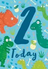 2 Today Dinosaur 2nd Birthday Card created by Hannah Jayne Lewin