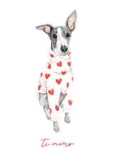 Italian Greyhound - I Love You 'Ti Amo' created by GiFlynn Design