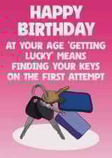 Cheeky ‘Getting Lucky’ Birthday Card created by The Joyful Rose