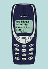 Cheeky birthday card for significant other with a retro twist. created by Yorkshire Pudding Designs