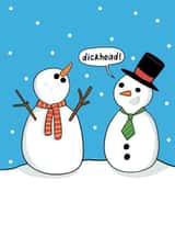 Rude Birthday Card - Dickhead - Funny Christmas Card for Rude Joke Lovers created by Running with Scissors