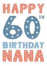 Happy 60th Birthday Nana created by Mint Maker Studio