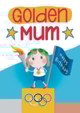 Funny Birthday Card - Mum - Gold Medal Winning created by Presents Felt