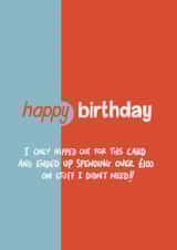 Funny Birthday Card - Home Bargains created by Tommy Blue Illustration