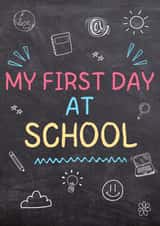 Cute Good Luck Card - First Day At School - For Kids created by Elephantastic