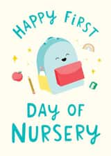 Cute First Day Of Nursery Card - For Him - First Day created by The Cake Thief