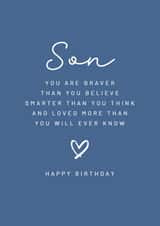Classic Birthday Card - Sentimental - For Son created by Creationery