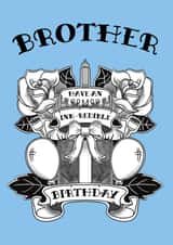 Classic Birthday Card - For Brother - Tattoo created by @Cupsie's Creations