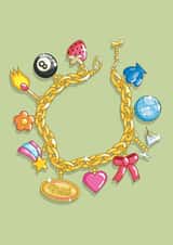 Fun Friendship Card - Charm Bracelet - I've Got My Girls - Galentine Bestie BFF created by Rohanne Thomson