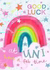 Cute Good Luck & Leaving Card - For Her - Good Luck At Uni created by Sticky Tape Kate