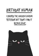 Funny Birthday Card - From The Cat - Relatable created by @hollielonglanddesigns