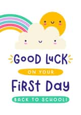 Cute Good Luck Card - First Day Back To School created by Joanne Hawker