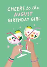 Pretty Birthday Card - August - Cheers created by Studio Mads