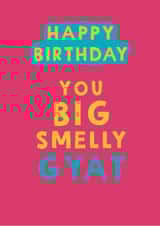 Cheeky Birthday Card - Big Smelly Gyat created by Giddy Kipper