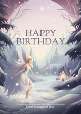 Magical Fairy Birthday card for girl of any age created by Chloe Anderson