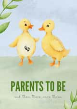 Cute Congratulations card for expecting parents created by Chloe Anderson