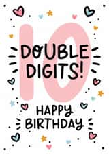 Girls 10th Birthday Card - 10th Birthday Card For Girls - 10th Birthday Card created by Lyndsay Moon