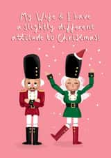 Funny Christmas Card - Wife - Nutcracker created by Running with Scissors